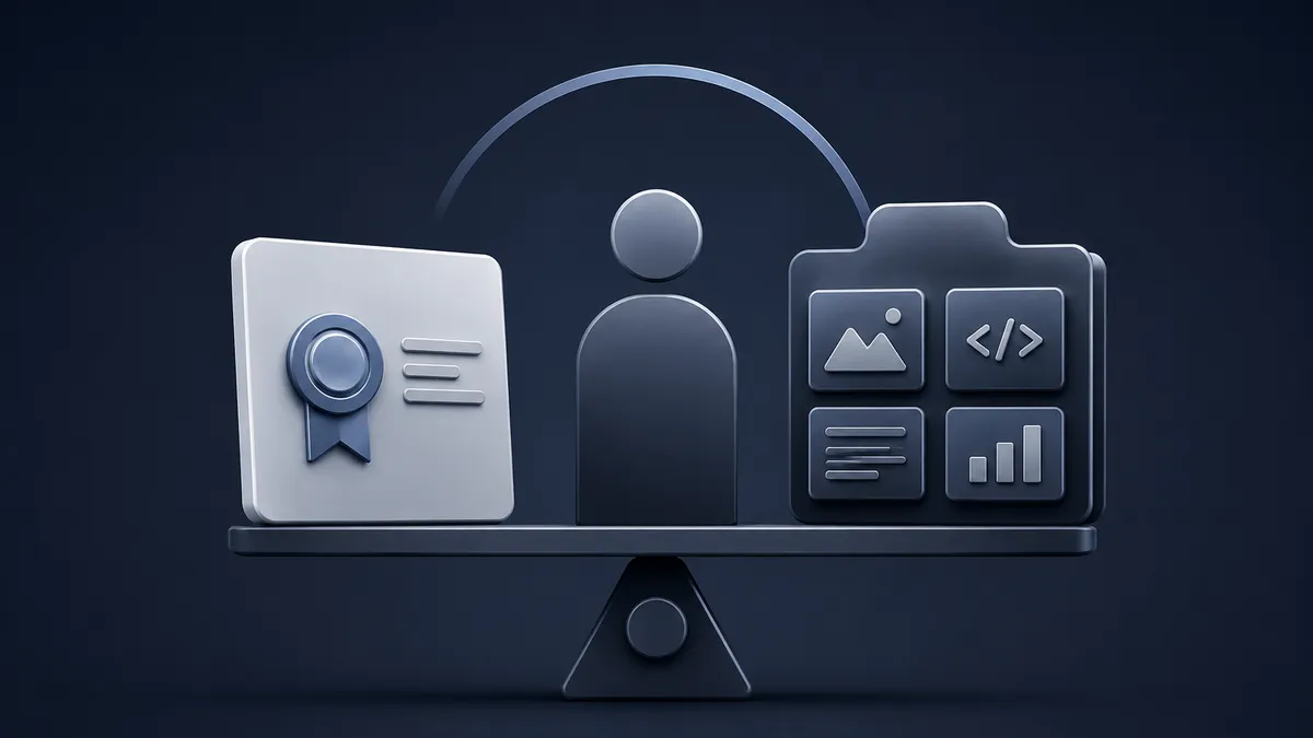 Certificates vs Portfolio: What Actually Gets Career Changers Hired